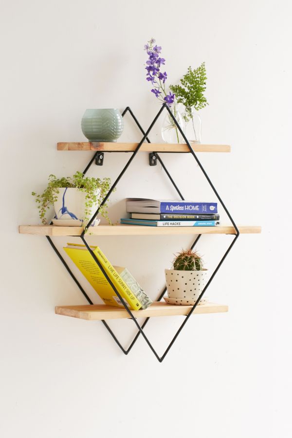 Slide View: 1: Diamond Cross Planes Shelf