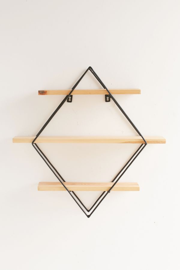 Slide View: 3: Diamond Cross Planes Shelf