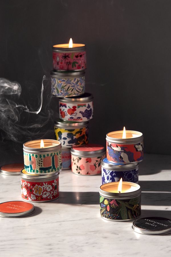Slide View: 1: Artist Print Tin Candle
