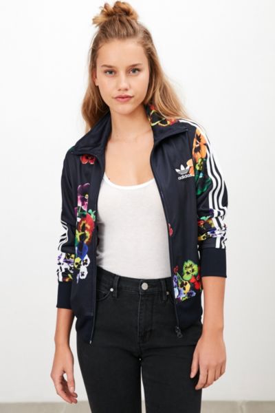 adidas Originals Floral Firebird Track Jacket - Urban Outfitters