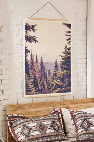 Urban Outfitters Kurt Rahn Mountains Through The Trees Art Print In No Frame