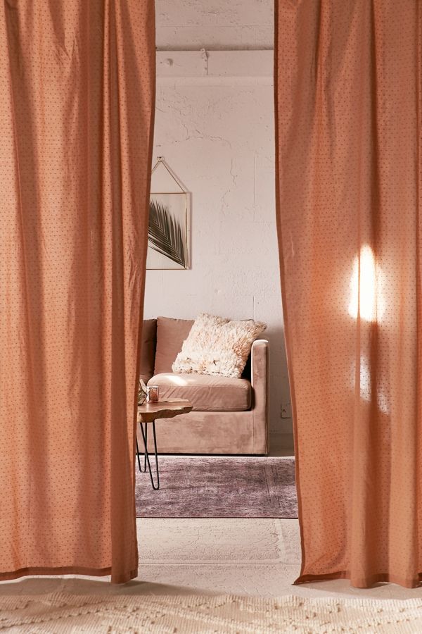 Slide View: 1: Swiss Dot Curtain