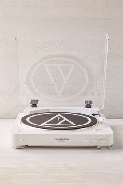 Audio-Technica White AT-LP60 Bluetooth Record Player