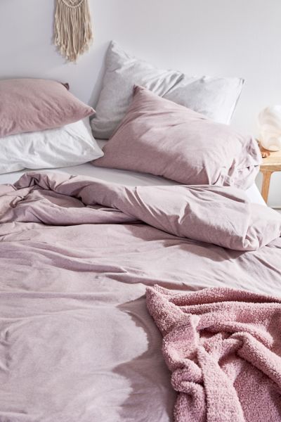 Urban Outfitters T-shirt Jersey Duvet Cover In Rose