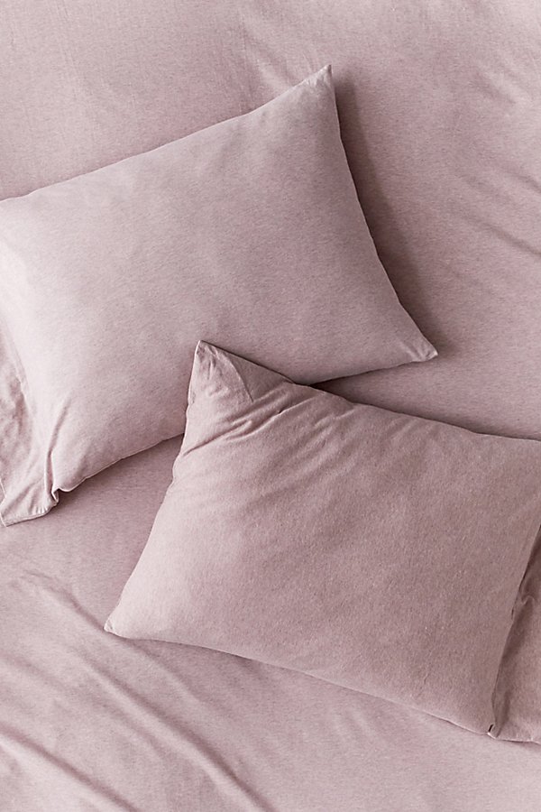 Urban Outfitters T-shirt Jersey Pillowcase Set In Rose