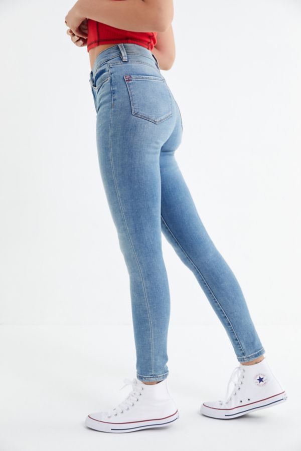 Bdg Twig High Rise Skinny Jean Light Blue Urban Outfitters 