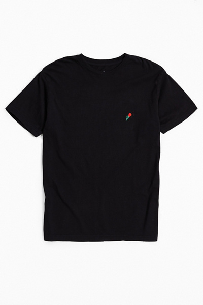 Urban Outfitters Embroidered Rose Tee