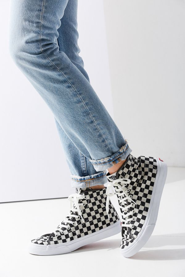 vans sk8 hi decon checkerboard vans sk8 hi decon checkerboard