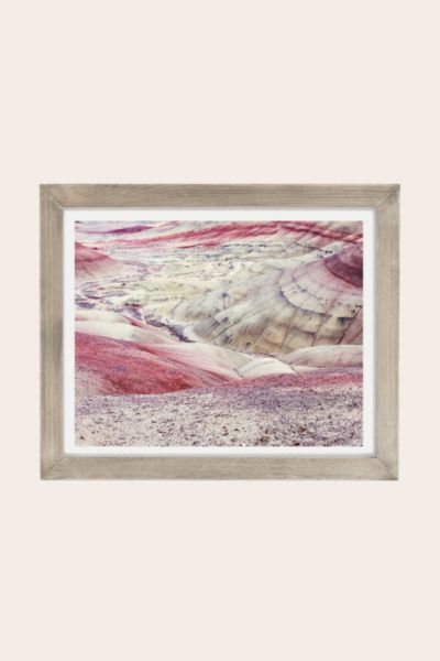 Urban Outfitters Christina Hicks Painted Hills Art Print In Grey Barnwood