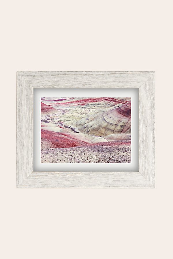 Urban Outfitters Christina Hicks Painted Hills Art Print In White Barnwood