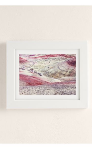 Urban Outfitters Christina Hicks Painted Hills Art Print In Modern White