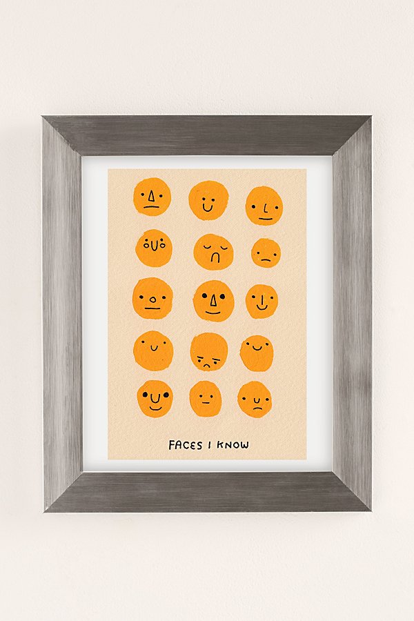 Urban Outfitters Hiller Goodspeed Faces I Know Art Print