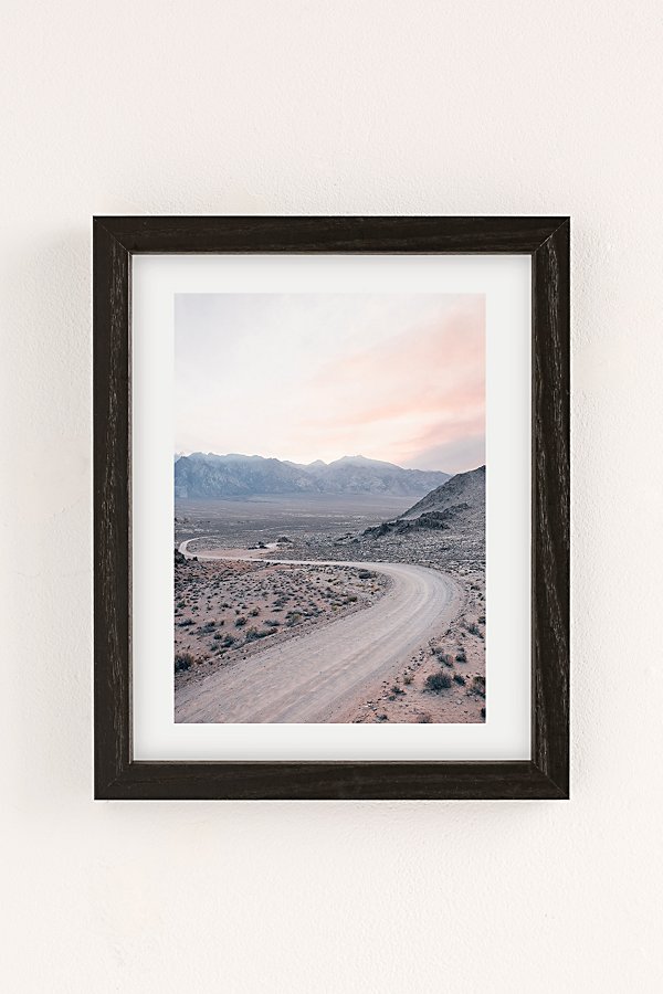 Urban Outfitters Morgan Phillips Dusty Road Art Print In Black Wood
