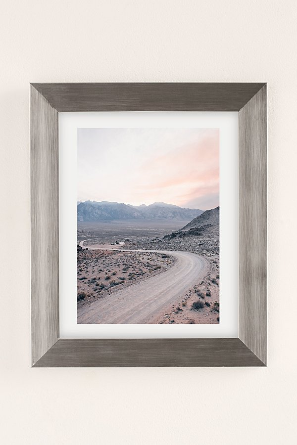 Urban Outfitters Morgan Phillips Dusty Road Art Print In Silver Matte