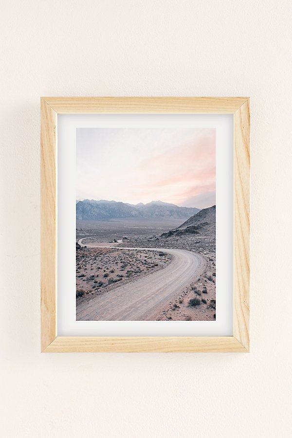 Urban Outfitters Morgan Phillips Dusty Road Art Print In Natural Wood