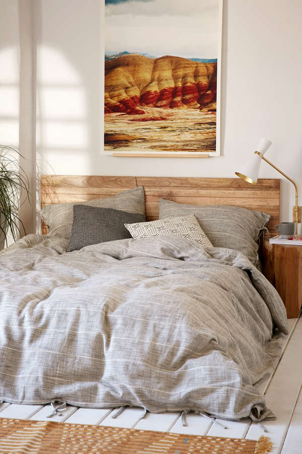 Slide View: 1: Nikko Marled Tie Duvet Cover