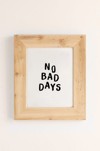 Urban Outfitters The Nectar Collective No Bad Days Art Print In Pine