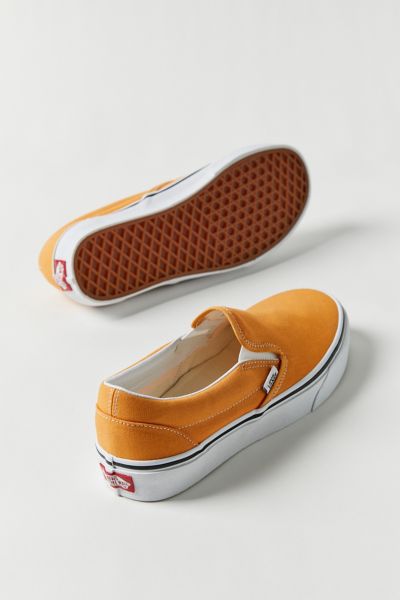 Vans Classic Slip-on Canvas Sneaker In Dark Orange