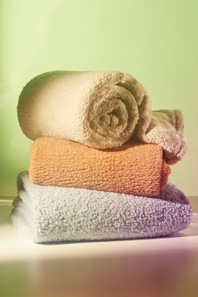 Urban Outfitters Amped Fleece Throw Blanket In Sand