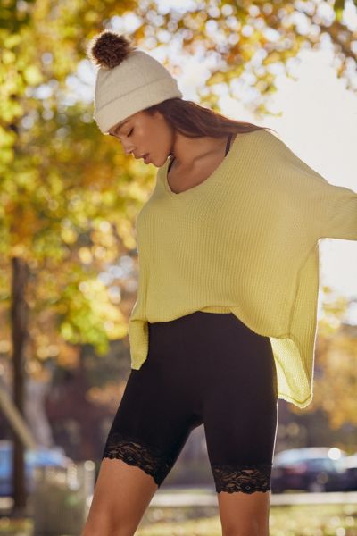 Out From Under Oversized Cozy Thermal V-Neck Top