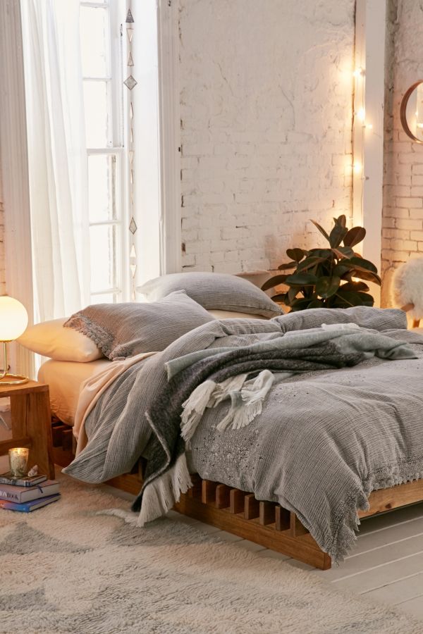 Cassia Embroidered Duvet Cover Urban  Outfitters 