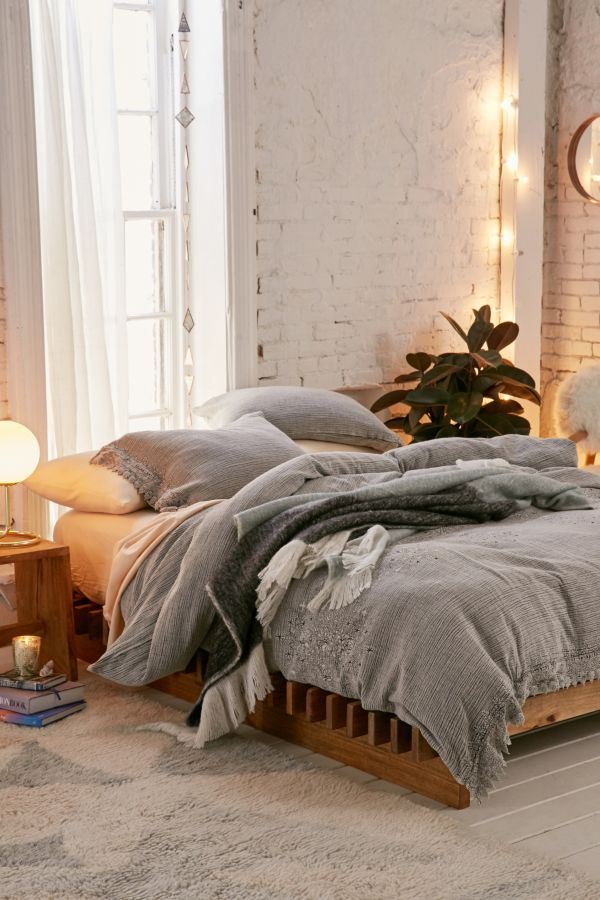 Cassia Embroidered Duvet Cover Urban Outfitters