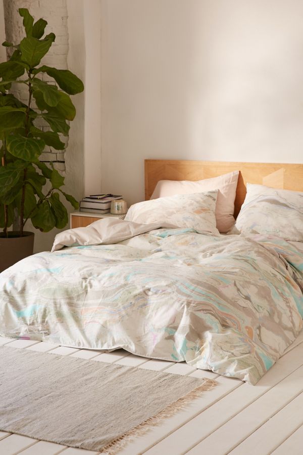 Mixed Marble Duvet Cover Urban Outfitters