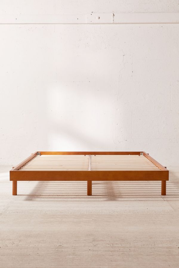 Luka Wood Platform Bed Urban Outfitters