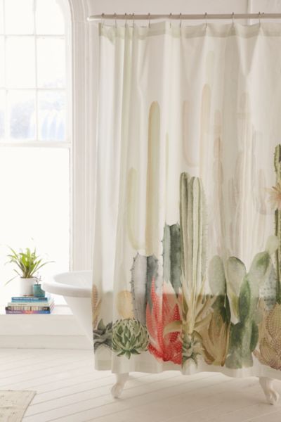 Cactus Landscape Shower Curtain