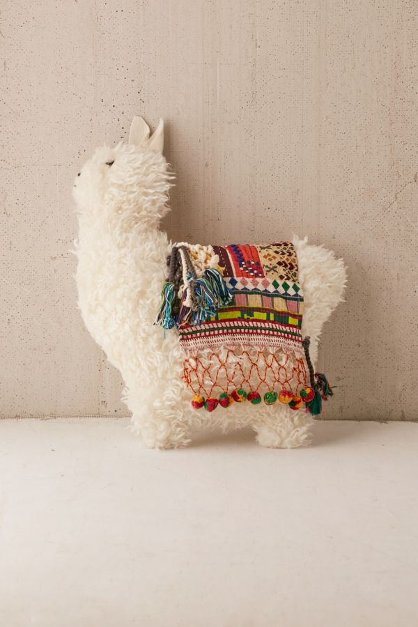 anthropologie llama pillow