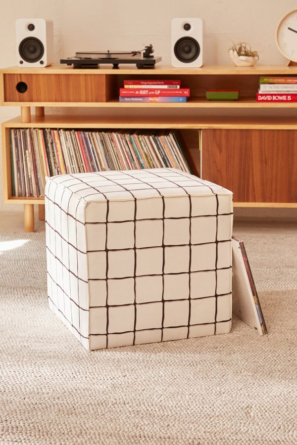 Wonky Grid Ottoman Urban Outfitters
