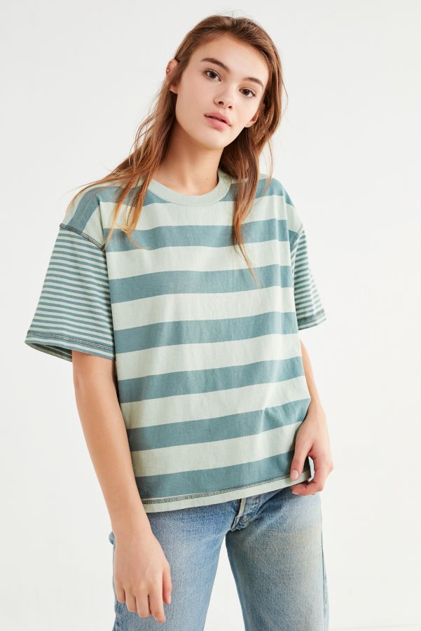 BDG Boston Oversized Crew-Neck Ringer Tee | Urban Outfitters