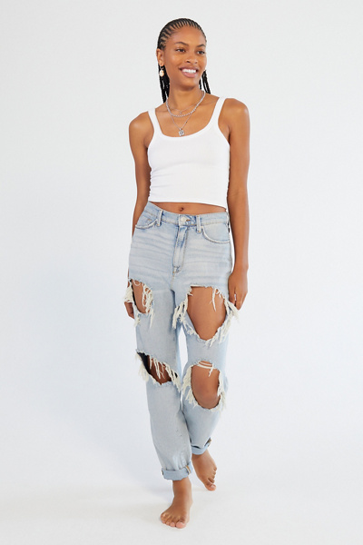 Bdg Pale Mom Jeans Bdg High-waisted Mom Jean In Vintage Denim