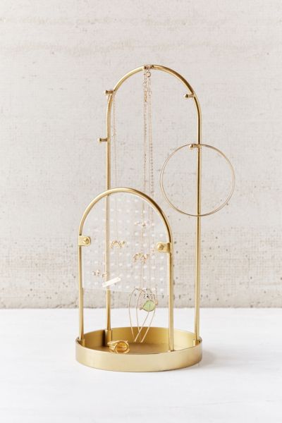 Urban Outfitters Alma Tabletop Jewelry Storage In Gold