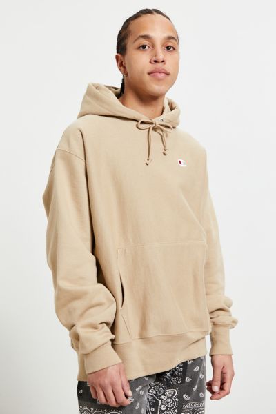 Champion Reverse Weave Pullover Hoodie Sweatshirt In Light Brown