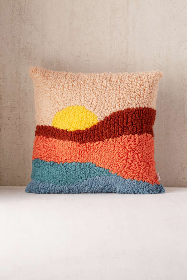 Slide View: 2: Sunset Shag Throw Pillow