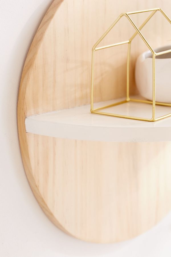 Calista Circle Wooden Wall Shelf Urban Outfitters