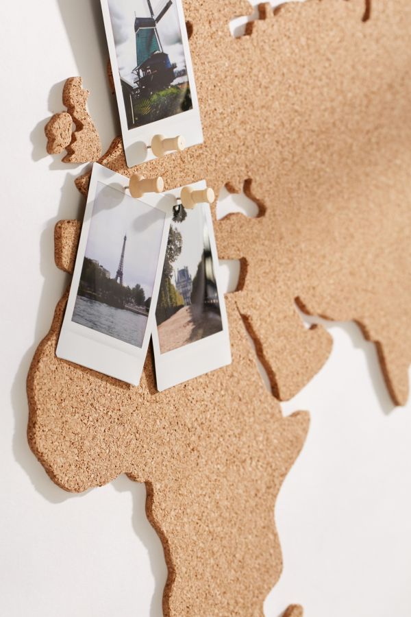 Cork Board World Map