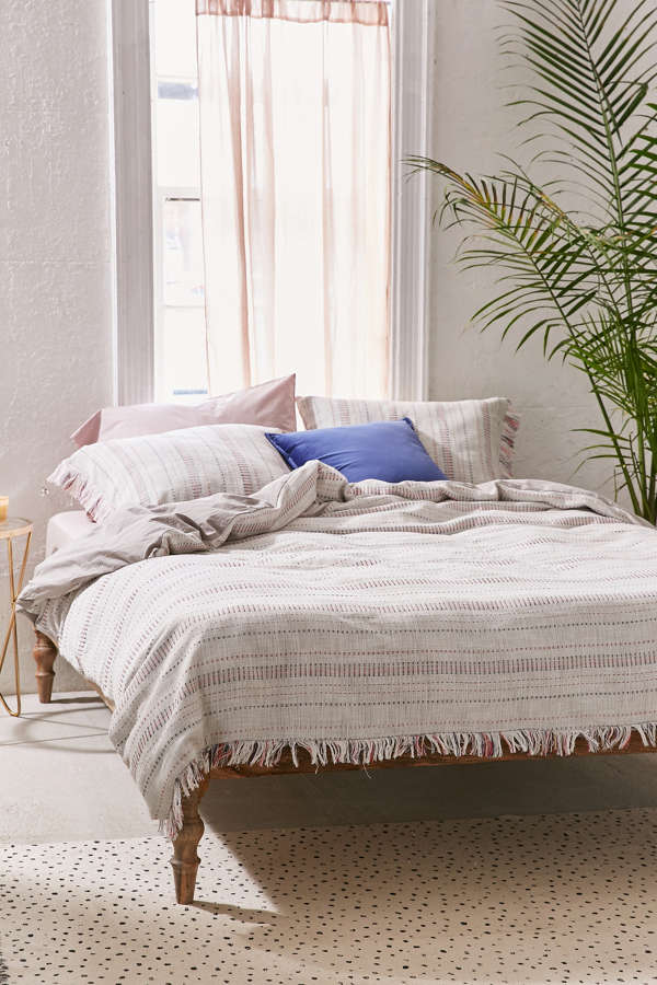 Slide View: 3: Stripe The Dot Duvet Cover