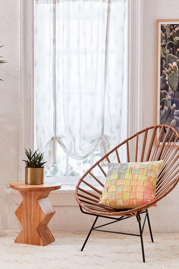 Slide View: 1: Cactus Draped Shade Curtain