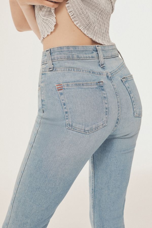 Bdg Kick Flare High Rise Cropped Jean Stone Bleach