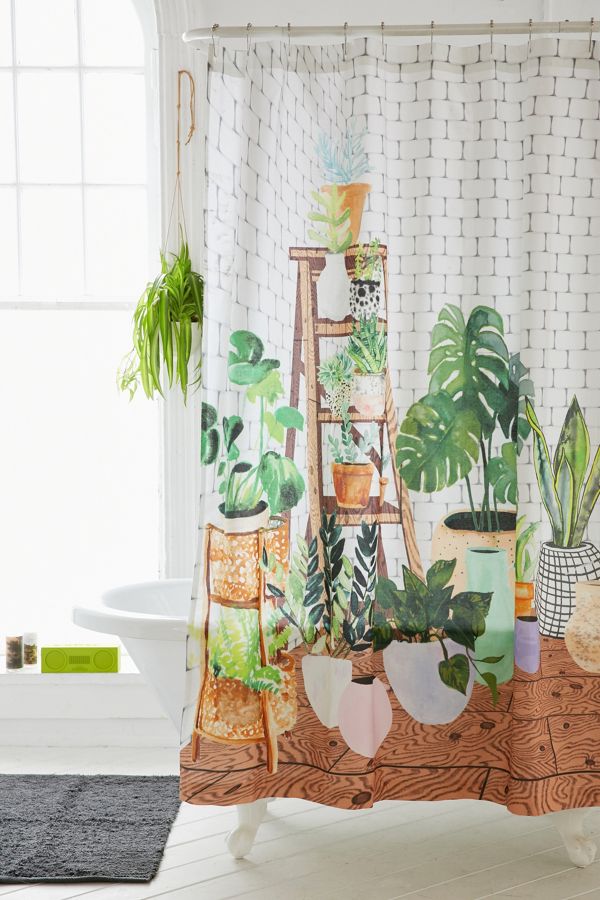 Slide View: 1: Plant Dreams Shower Curtain