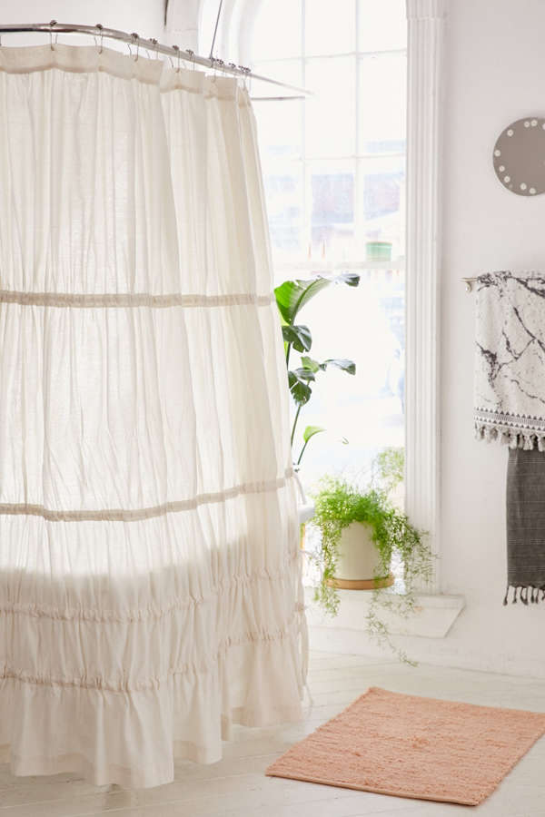 French Style Shower Curtains Add Stylish Texture And Color