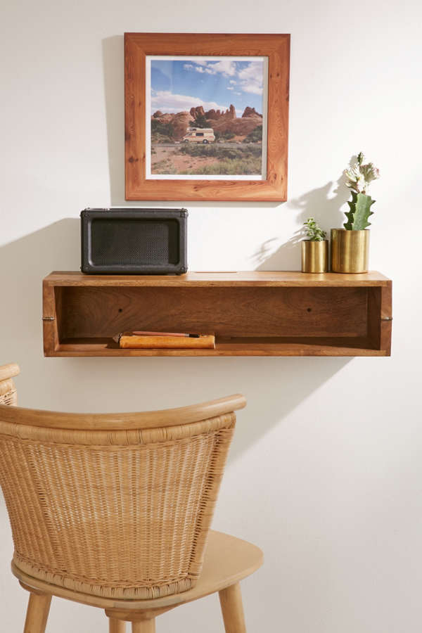 Slide View: 1: Woodlyn Folding Desk Shelf