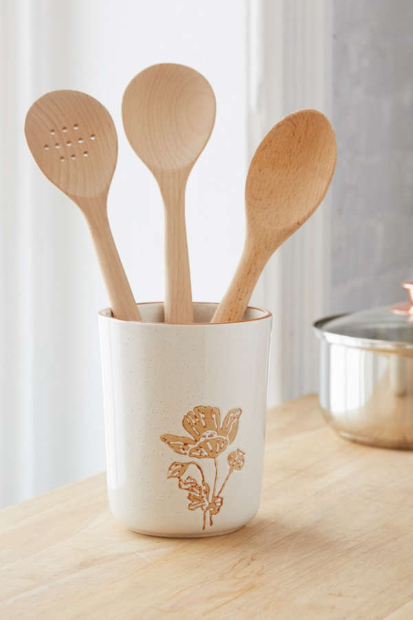 Slide View: 1: Botanical Wax Resist Utensil Holder