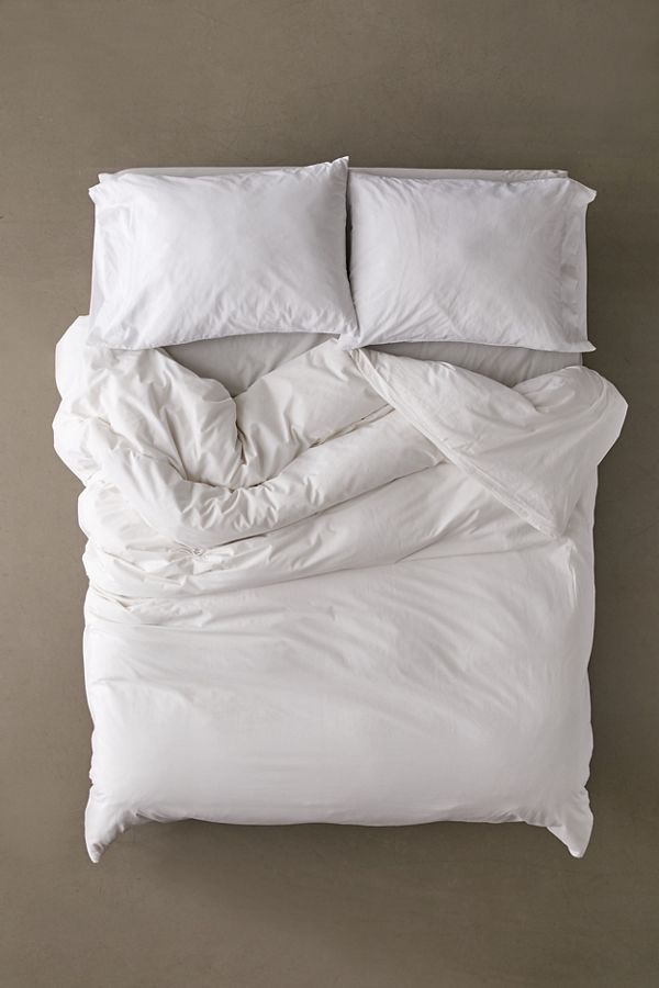 Slide View: 2: Washed Cotton Duvet Cover