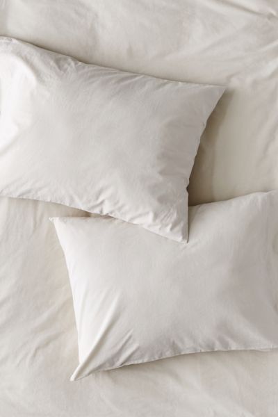 Urban Outfitters Washed Cotton Pillowcase Set In Neutral
