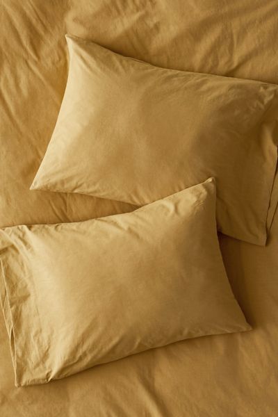 URBAN OUTFITTERS WASHED COTTON PILLOWCASE SET 42464875