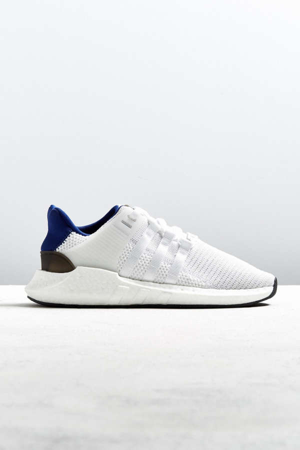 adidas EQT Support 93/17 White + Blue Sneaker | Urban Outfitters