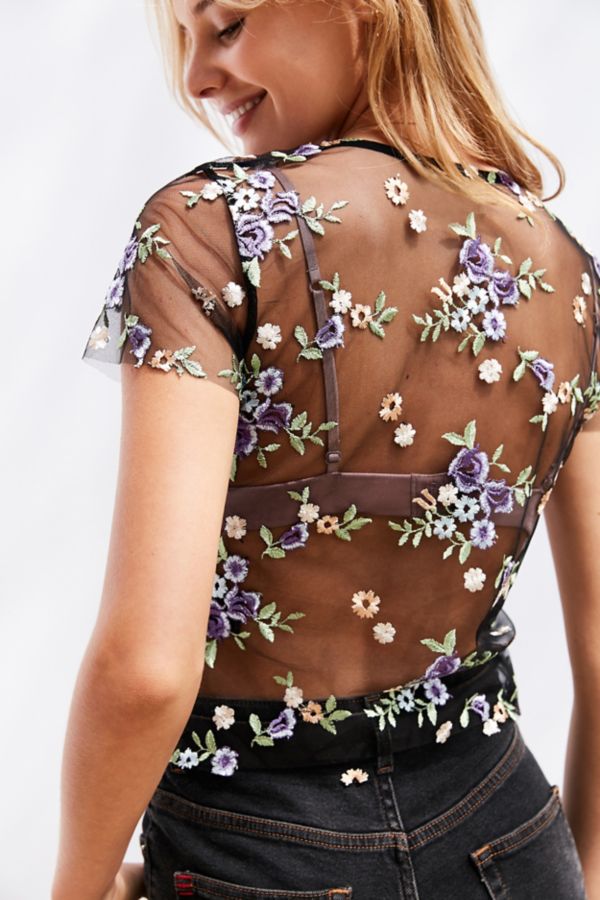 lilac embroidered mesh body x body